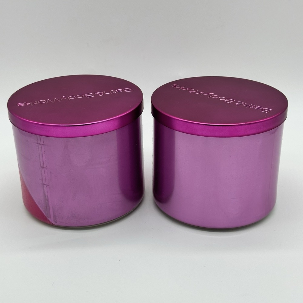 2 BATH & BODY WORKS PERFECT IN PINK 3-WICK FRAGRANCED SOY WAX BLEND CANDLE NEW - Picture 3 of 4